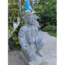 Guerreiro de Joelho 80cm (Calcário Azul) Guerreiro de Joelho 80cm (Calcário Azul)